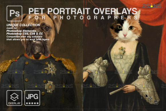 Download Royal Pet Portrait Templates Vol.20 - Pet portrait Collection