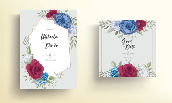 Download Elegant Wedding Card Flowers Design - Flowers design Collection