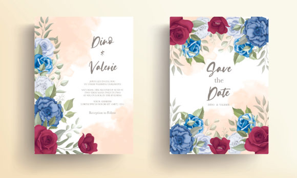 Download Elegant Wedding Card Flowers Design - Flowers design Collection