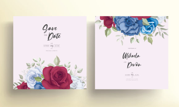 Download Elegant Wedding Card Flowers Design - Flowers design Collection