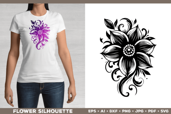 Download Flower Design SVG. Elegant Flower Design - Elegant flower design Collection
