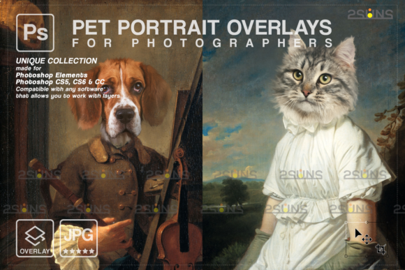 Download Royal Pet Portrait Templates Vol.15 - Pet portrait Collection