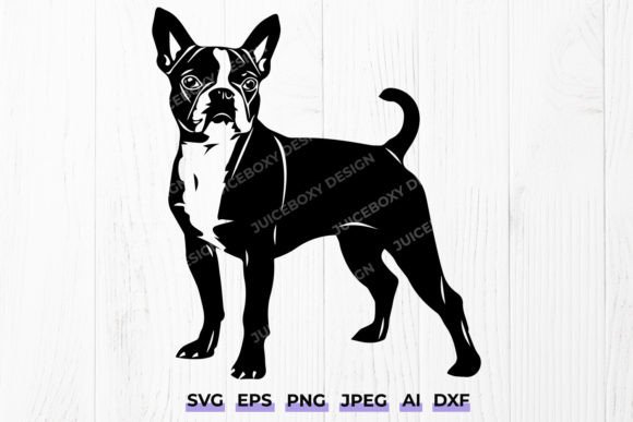 Download Boston Terrier Svg, Pet Portrait Dog - Pet portrait Collection