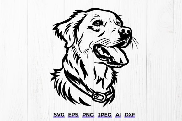 Download Golden Retriever Dog Svg - Pet Portrait - Pet portrait Collection