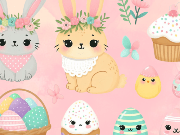 Download Cute Easter Clipart Sublimation Clipart - Easter clipart Collection